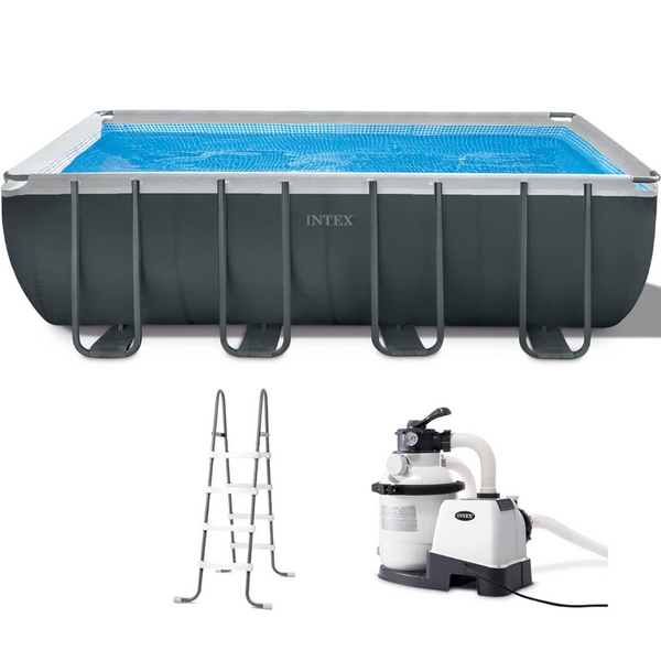 Intex Ultra XTR 18ft x 9ft x 52in Swimming Pool Set with Sand Filter Pump