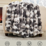 50"x60" Fuzzy Soft Plush Thick Bubble Blanket