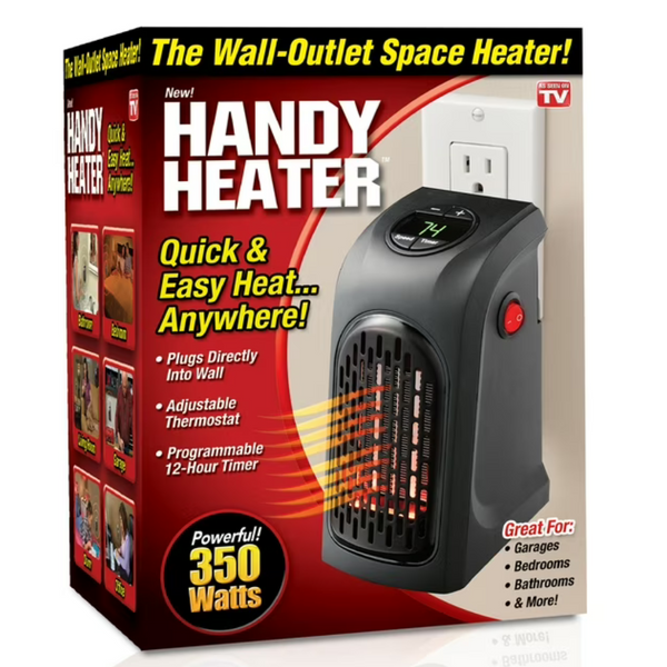 Ontel 350 Watts Handy Heater Plug-In Personal Heater