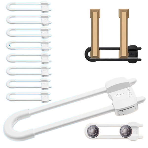 10 Pack U Shaped Child Safety Cabinet Locks