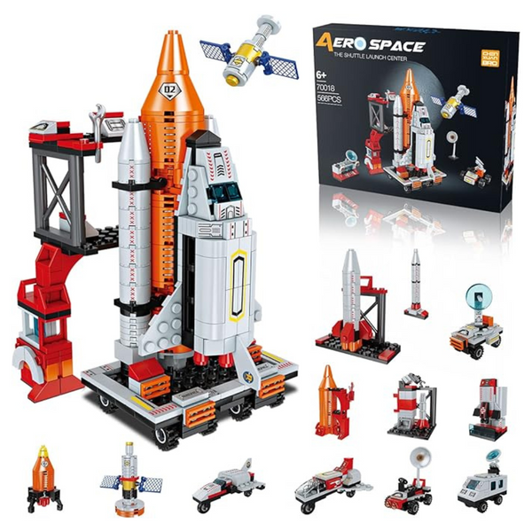 566-Piece 12-In-1 STEM Aerospace Building Kit