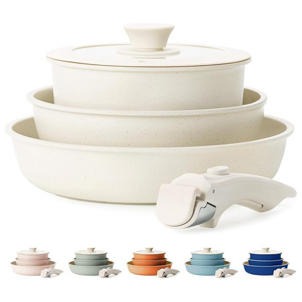 7-Piece Non Stick Pots And Pans Kitchen Cookware Set