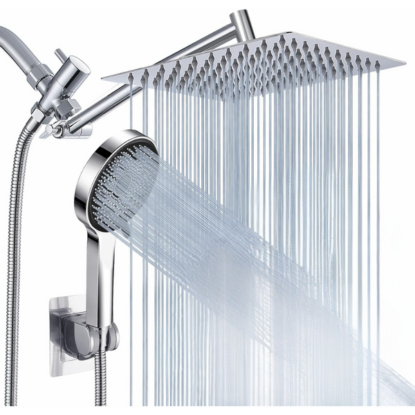 8" Rain Shower Head With Handheld Spray Combo