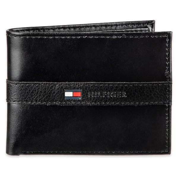 Tommy Hilfiger Men’s Classic Bifold Wallet With ID Window And Multiple Card Slots