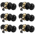 6-Pack Probrico Round Privacy Door Knob