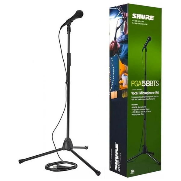 Shure PGA58BTS Vocal Microphone Kit With PGA58 Cardioid Mic