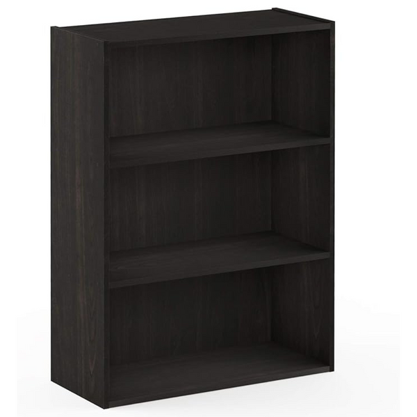 3-Tier Open Shelf Bookcase (Dark Espresso)