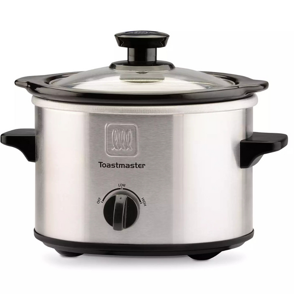 Toastmaster 1.5-Qt. Stainless Steel Slow Cooker With Tempered Glass Lid