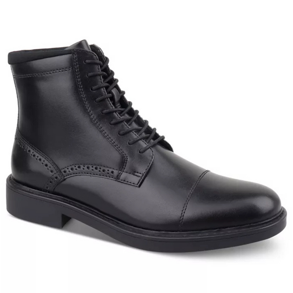 Alfani Men's Elroy Lace-Up Cap-Toe Boots (Black)