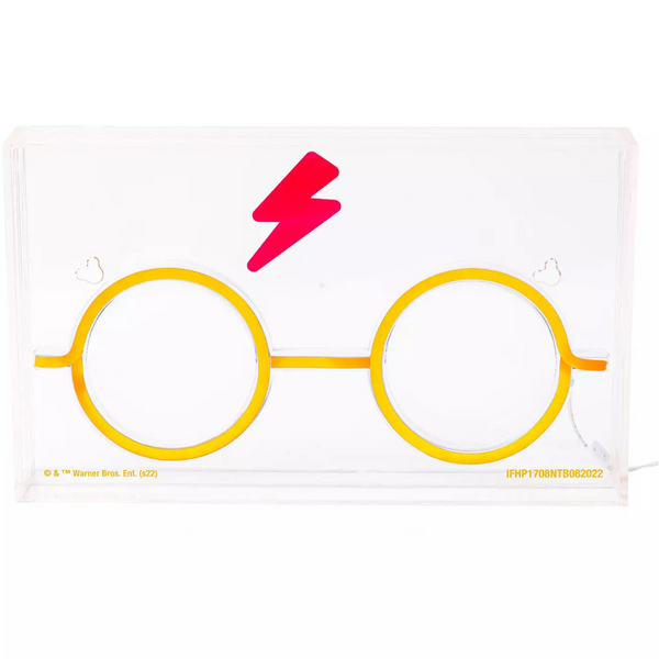 Harry Potter Chibi Glasses Neon LED Light Box