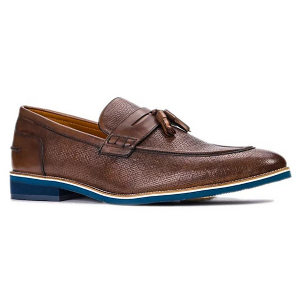 Carlos Santana Men's Slip-On Leather Garcia Tassel Loafers