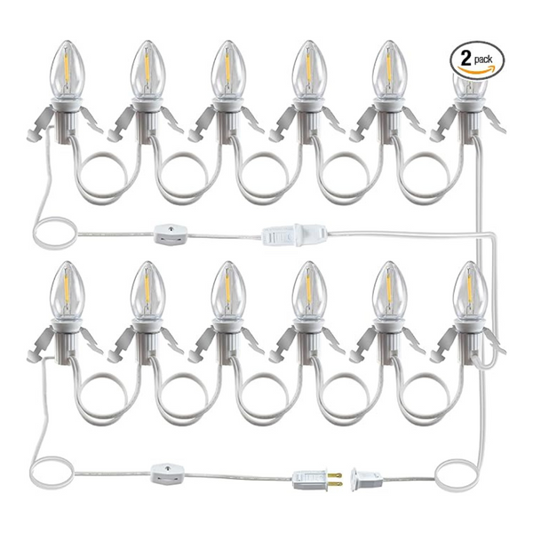 2-Pack Wltotuay Accessory Cord With 12 Led Light Bulb