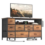 YITAHOME 9 Drawer Dresser TV Stand with Power Outlet For 55'' TV