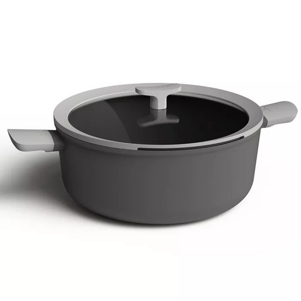 BergHOFF LEO 6.9 Quart Non-Stick Cast Aluminum Stockpot W/Glass Lid