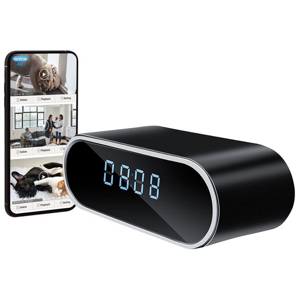 1080P WiFi Spy Camera Clock