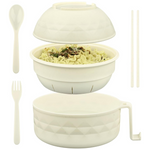 HUAKENER Microwave Ramen Bowl With Lid, 38 oz