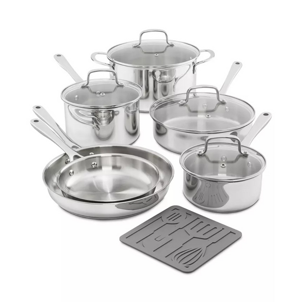 11-Piece The Cellar Stainless Steel Cookware Set