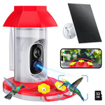 Hummingbird Feeder With Solar Powered Camera