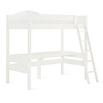 Isabelle & Max Everiz Twin Solid Wood Loft Bed With Built-in-Desk