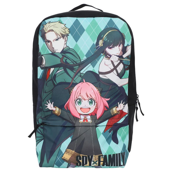 Spy x Family Backpack With Adjustable Shoulder Strap & Front Pocket