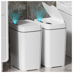 2-Pack 2.7 Gallon Automatic Bathroom Smart Trash Can With Lid