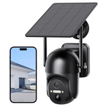 Tefrio 2K Full HD Wireless Solar Security Camera