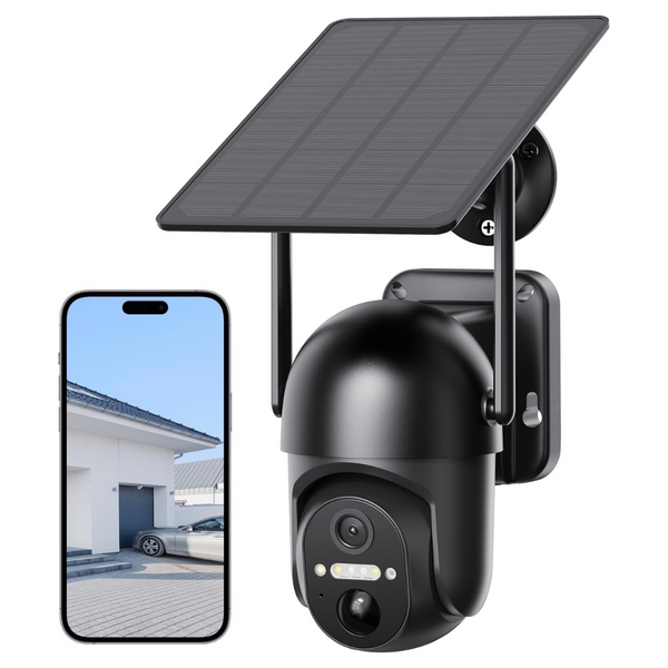 Tefrio 2K Full HD Wireless Solar Security Camera