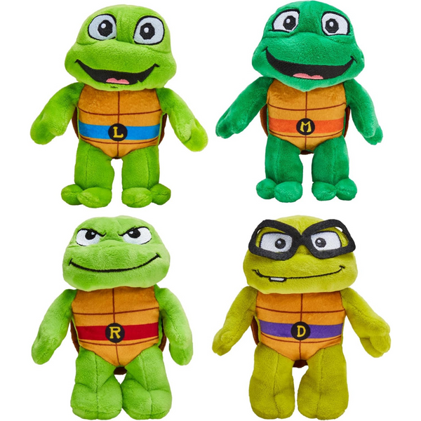 4-Pack 5" Teenage Mutant Ninja Turtles Tales of the TMNT Plush Set