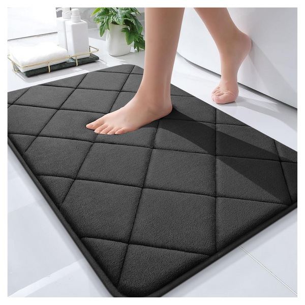 30" x 20" Ultra Soft And Absorbent Memory Foam Bath Mat