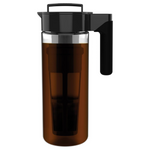 Takeya 2-Qt Glass Cold Brew Coffee Maker W/ Black Lid And Handle