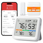 Wireless Humidity Sensor Thermometer W/ Outdoor Meter And Hub Mini