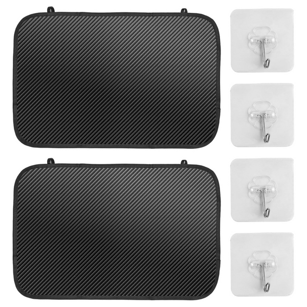 2-Pack Fireproof Heat Resistant Mat With 4 Hooks (16" x 24")