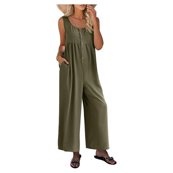 Women's Casual Sleeveless One Piece Jumpsuits