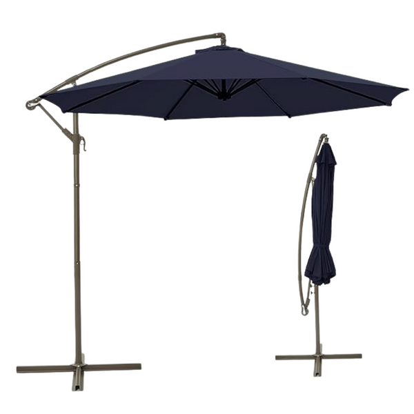 10ft Offset Cantilever Hanging Outdoor Patio Umbrella