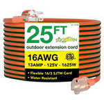 25-ft. GoGreen Power 16/3 SJTW Outdoor Extension Cord