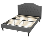 Christopher Knight Fully Upholstered Fabric Platform Bed Frame