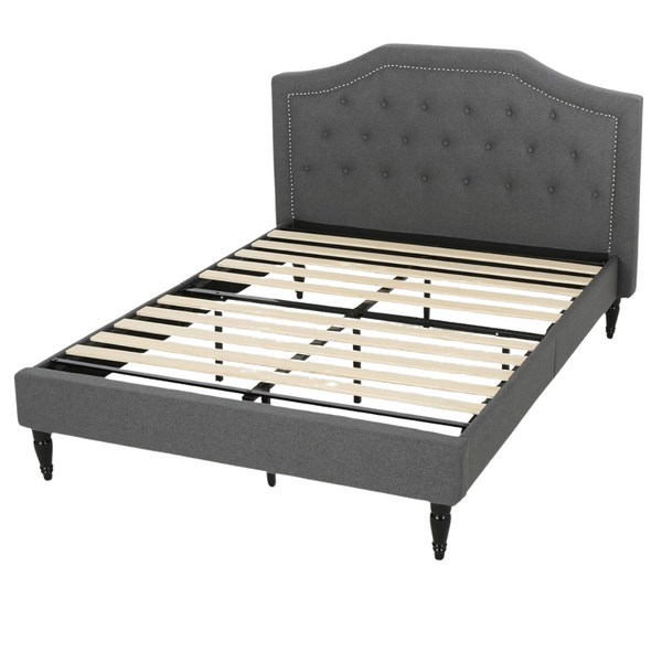 Christopher Knight Fully Upholstered Fabric Platform Bed Frame