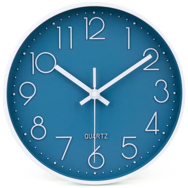 jomparis 10 Inch Cerulean Wall Clock