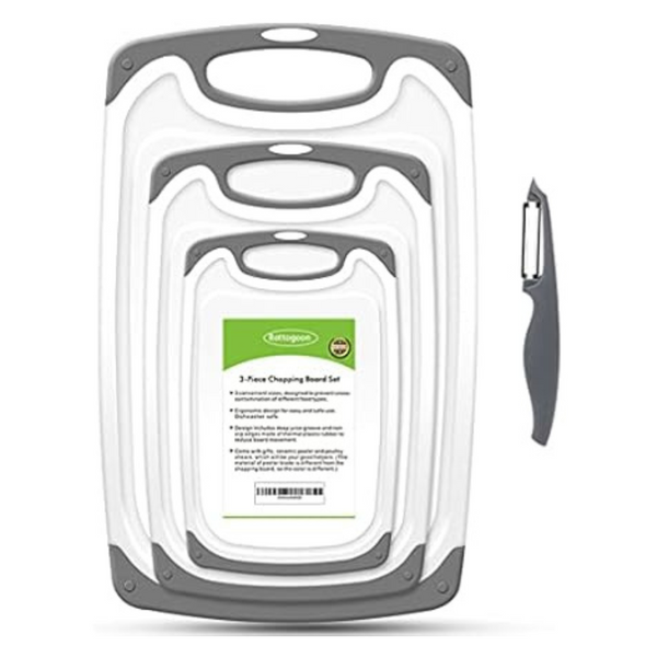 4-Pack Rottogoon BPA Free Non-porous Plastic Cutting Board