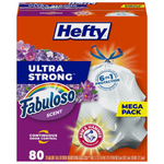 80-Count 13-Gallon Hefty Ultra Strong Tall Kitchen Trash Bags
