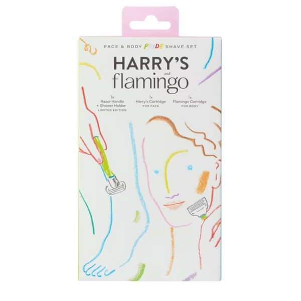 4-Piece Harry's And Flamingo Pride Face And Body Shaving Razor Set