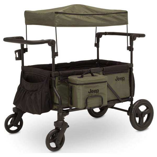 Jeep Deluxe Wrangler Stroller Wagon With Cooler Bag And Organizer