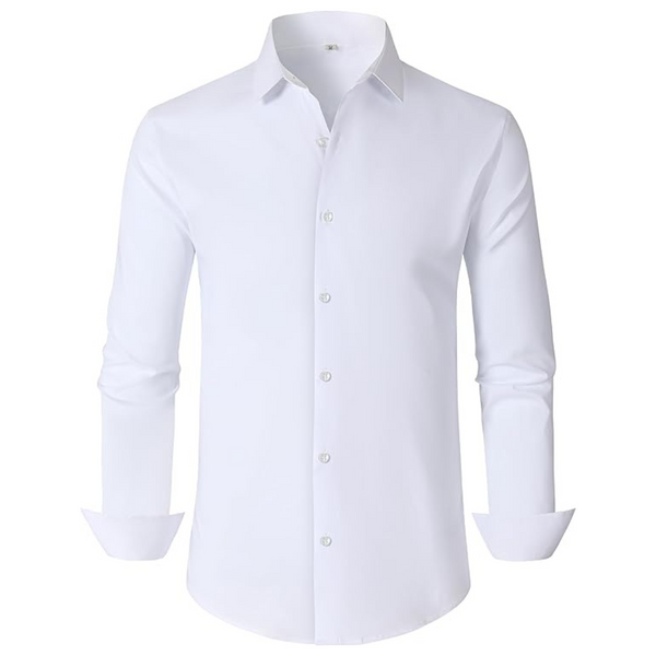 Men's Long Sleeved Wrinkle-Free Button up Dress Shirt