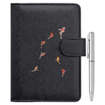 PU Leather RFID Passport Cover with Pen