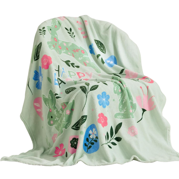 Kids Super Soft Fleece Easter Throw Blanket Gifts (50" x 60")