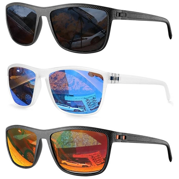 3-Pack Unisex Polarized Lightweight Sunglasses