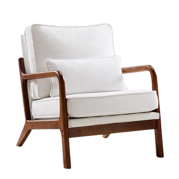 Accent Mid Century Modern Chair With Pillow
