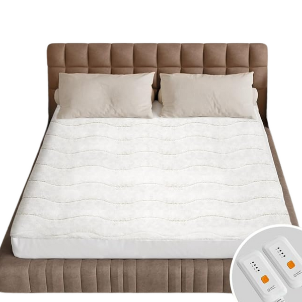 Queen Size Dual Control Electric Heated Mattress Pad