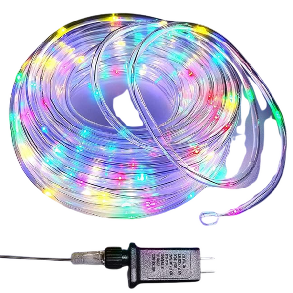 66ft 200 LED Waterproof Colorful Rope Lights with Plug