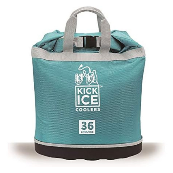 KickIce 36-Cans 30L Leakproof Dry Bag & Soft Cooler (Teal)